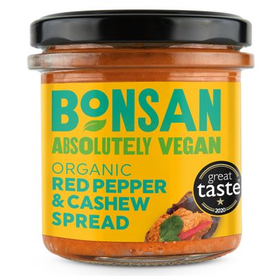 BONSAN Organic Cashew Bell Pepper Pate, 130 GR