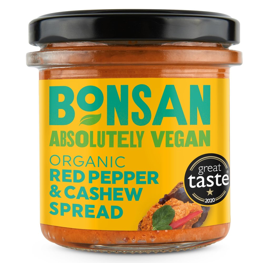 BONSAN Organic Cashew Bell Pepper Pate, 130 GR