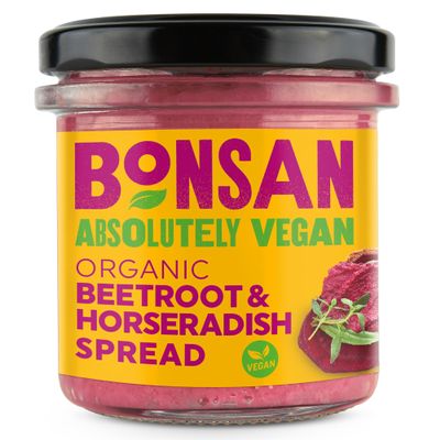 BONSAN Organic Beetroot Horse Radish Pate, 130 GR