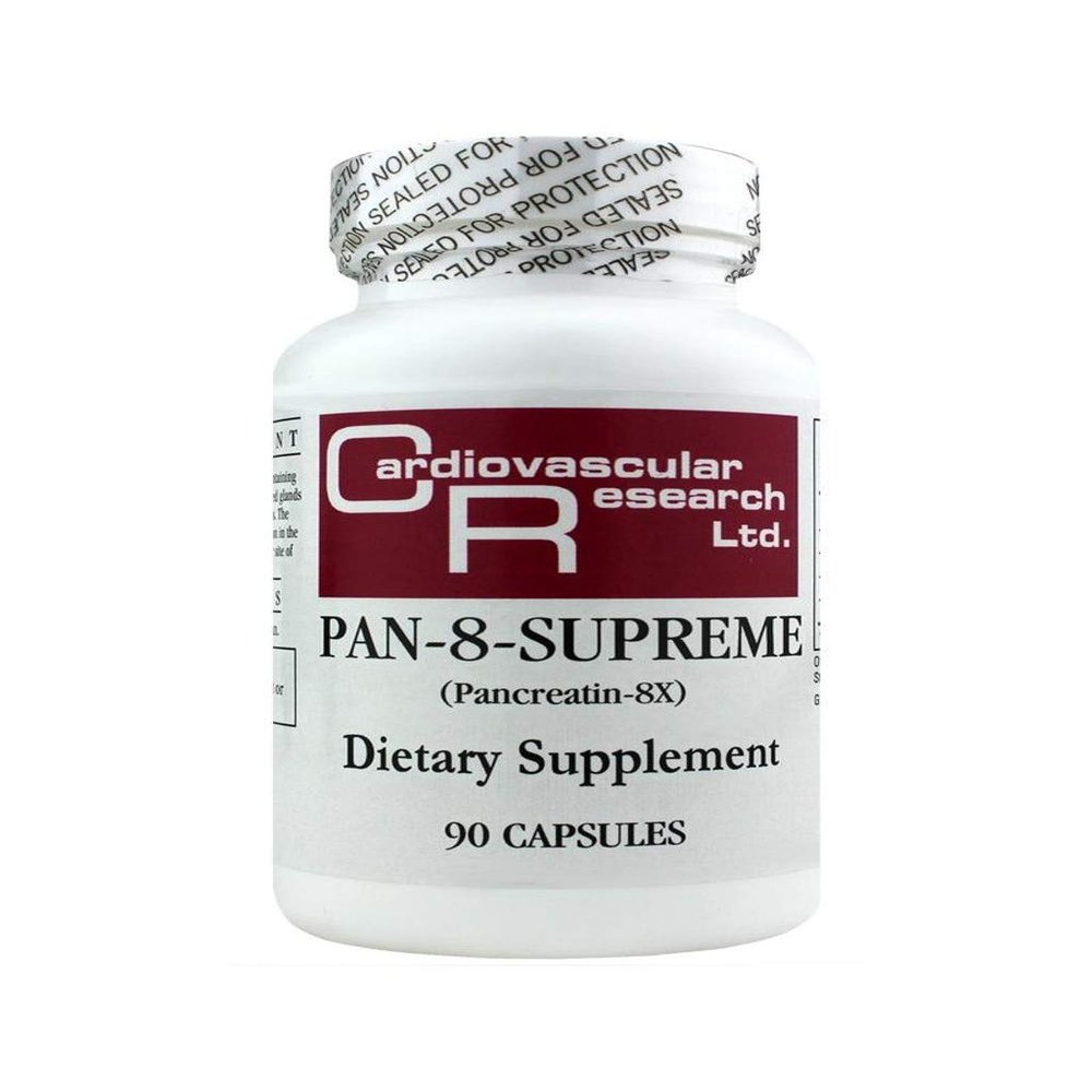 Cardiovascular Research Pan-8-supreme Pancreatin, White, 90 Count