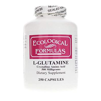 Ecological Formulas L-glutamine 500 Mg, White, 250 Count