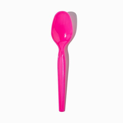 1000-Count Disposable Plastic Spoons Pink Color | Durable Party Spoons for Ice Cream & Desserts | Frozen Dessert Supplies