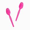 1000-Count Disposable Plastic Spoons Pink Color | Durable Party Spoons for Ice Cream & Desserts | Frozen Dessert Supplies view 4