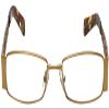Calabria 812 Metal Designer Reading Glasses in Gold +0.75 view 2