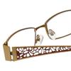 Calabria 812 Metal Designer Reading Glasses in Gold +0.75 view 4
