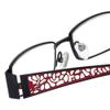 Calabria 812 Stainless Steel Lattice Designer Reading Glasses Black +0.50 view 4