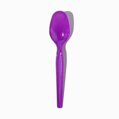 1000-Count Disposable Plastic Spoons Purple Color | Perfect for Halloween, Durable Party Spoons | Frozen Dessert Supplies