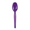 1000-Count Disposable Plastic Spoons Purple Color | Perfect for Halloween, Durable Party Spoons | Frozen Dessert Supplies view 2