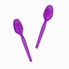 1000-Count Disposable Plastic Spoons Purple Color | Perfect for Halloween, Durable Party Spoons | Frozen Dessert Supplies view 4