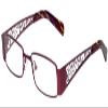 Calabria 812 Stainless Steel Lattice Designer Reading Glasses Purple +2.25 view 1