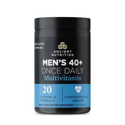 Ancient Nutrition Multivitamin for Men, Multi Men's 40+ Once Daily Vitamin Supplement, Magnesium, Vitamin A, Methylated B and K2, Supports Immune System , 30 Ct