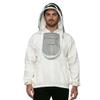 BEEATTIRE Beekeeping Jacket with Veil - Chest Zipper - 100% Cotton - New and Pro Beekeepers - Men/Women White - (M) view 1