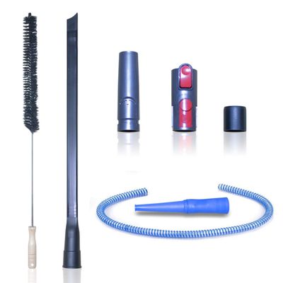 Dryer Vent Cleaner Kit & Refrigerator Condenser Coil Brush-Dryer Lint Brush Vent Trap Cleaner-Vacuum Attachment for Small Crevice-Dryer Cleaner Brush