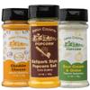 Amish Country Popcorn | Seasoning Variety Pack | 5.5 oz BallPark Style ButterSalt - 4.7 oz Cheddar Cheese & 4.7 oz Sour Cream and Onion Popcorn Seasoning view 1
