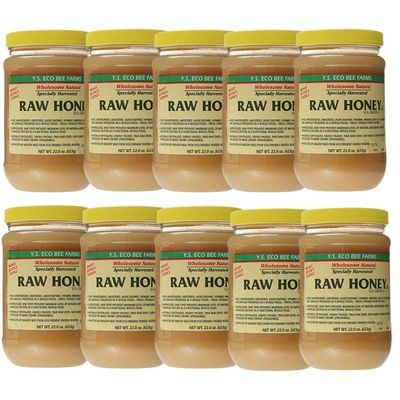 Y.S. Eco Bee Farms Raw Honey - 22 oz, 10pack