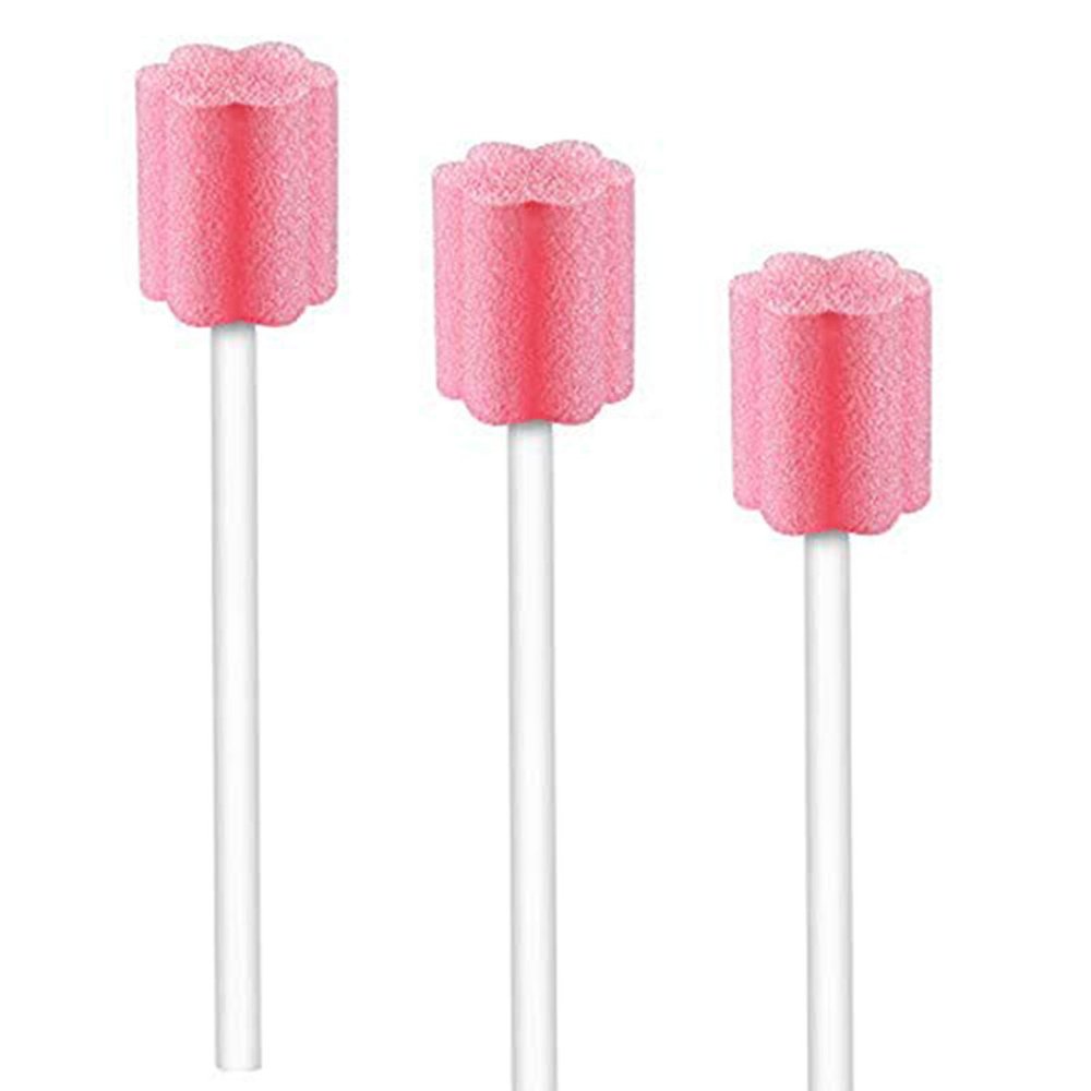 (50 Pack) Disposable Oral Swabs, Sterile Dental Sponge Unflavored for Mouth & Gum Cleaning