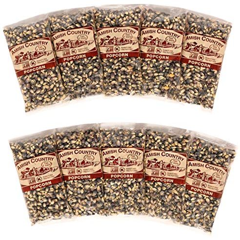 Amish Country Popcorn | 10-4 Oz Bags - Midnight Blue Kernels | Old Fashioned, Non-GMO and Gluten Free