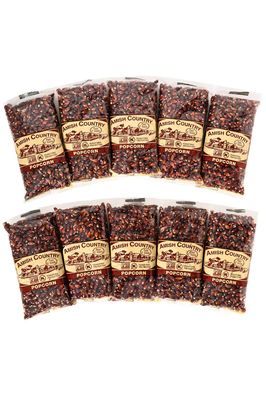 Amish Country Popcorn | 10-4 Ounce Bags - Red Kernels | Old Fashioned, Non-GMO and Gluten Free