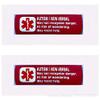 2 Pack Non-Verbal Autism Car Seat Harness - Backpack Strap Medical Alert Cover (Red) view 1
