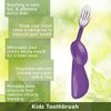 RADIUS Kids Toothbrush, Right Hand, Aqua Blue, BPA Free and ADA Accepted, Designed for Delicate Teeth and Gums, For Children 6 Years and Up view 4