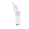 12 PCS Heart-Shaped Party Straws Drinking Sipping Straws, Novelty Props for Wedding Birthday Party view 4