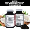 Yerba Prima Activated Coconut Charcoal, 60 Capsules - Natural Detox - Vegetarian, Vegan, Gluten Free, Non GMO view 4
