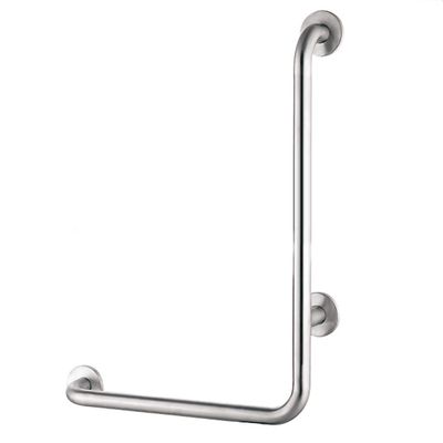 Homecraft Grab Rails with Polished Stainless Steel L Type, Safety Support Grab Bar for Bathroom and Around The Home,Ideal Mobility Assist Aid for Elderly
