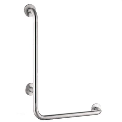 Homecraft Grab Rails with Polished Stainless Steel L Type, Safety Support Grab Bar for Bathroom and Around The Home,Ideal Mobility Assist Aid for Elderly