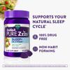 ZzzQuil PURE Zzzs De-Stress Melatonin Sleep Aid Gummies, Helps Calm Your Mind and Body, Ashwagandha for Stress Support, Sleep Aids for Adults, 1 mg per gummy, 42 Count view 3