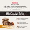 Dave's Sweet Tooth Toffee - Milk Chocolate Toffee Gift Set (4 oz. x 3) - Homemade & Handmade Chocolate Gourmet Soft Toffee with Real Butter, Real Sugar, Hand-Sliced Almonds, Naturally Gluten-Free view 4