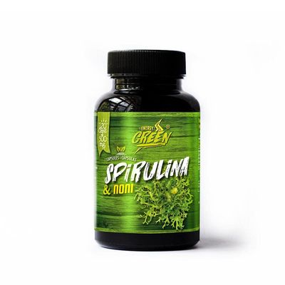AMAZON ANDES HEALTHY  SUSTAINABLE  FAIR Spirulin and Noni Capsules - Food with High Nutritional Content and Increases Resistance - | 120 Pills - Vegan Capsules - Non GMO - Gluten Free
