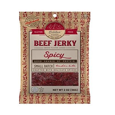 Exodus Passover Beef Jerky | Kosher (Star-K Certified) | Gluten Free (Spicy, 5 Pack) | By Aufschnitt Meats