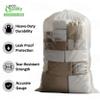 EcoQuality 58 Gallon Heavy Duty Clear Large Trash Bags (350 Count) - Yard Trash Bags, Great for Leaves, Lawn and Leaf Bags, Recycling Garbage Bags, 1.5 Mil (58 Gallon - 350 Count) view 2