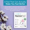 NannoPad Pads for Women - Nannocare Certified, Organic Cotton - Discomfort Reducing Pads With Wings - Feminine Hygiene - 2 Pack of 20 view 2