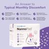 NannoPad Pads for Women - Nannocare Certified, Organic Cotton - Discomfort Reducing Pads With Wings - Feminine Hygiene - 2 Pack of 20 view 3