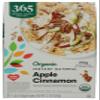 365 by Whole Foods Market, Organic Instant Oatmeal, Apple Cinnamon, 1.41 Ounce Packets (Pack of 8) view 1