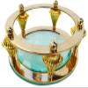 Mahira Nautical 4" Chart Magnifier - Brass Material - Hand Magnifying view 2