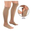 Zippered Compression Socks Support Stockings (Beige) view 3
