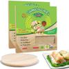 TANISA 2 Packs, 76 Sheets Organic Spring Roll Rice Paper Wrapper for Fresh roll (22cm, Round, 12 oz/pack), NON GMO, GLUTEN FREE, Made In Vietnam, Banh Trang Goi Cuon view 4