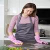 LANON 3 Pairs wahoo Skin-Friendly Cleaning Gloves, Dishwashing Kitchen Gloves with Cotton Flocked Liner, Reusable, Non-Slip, Mauve Mist, Medium view 4
