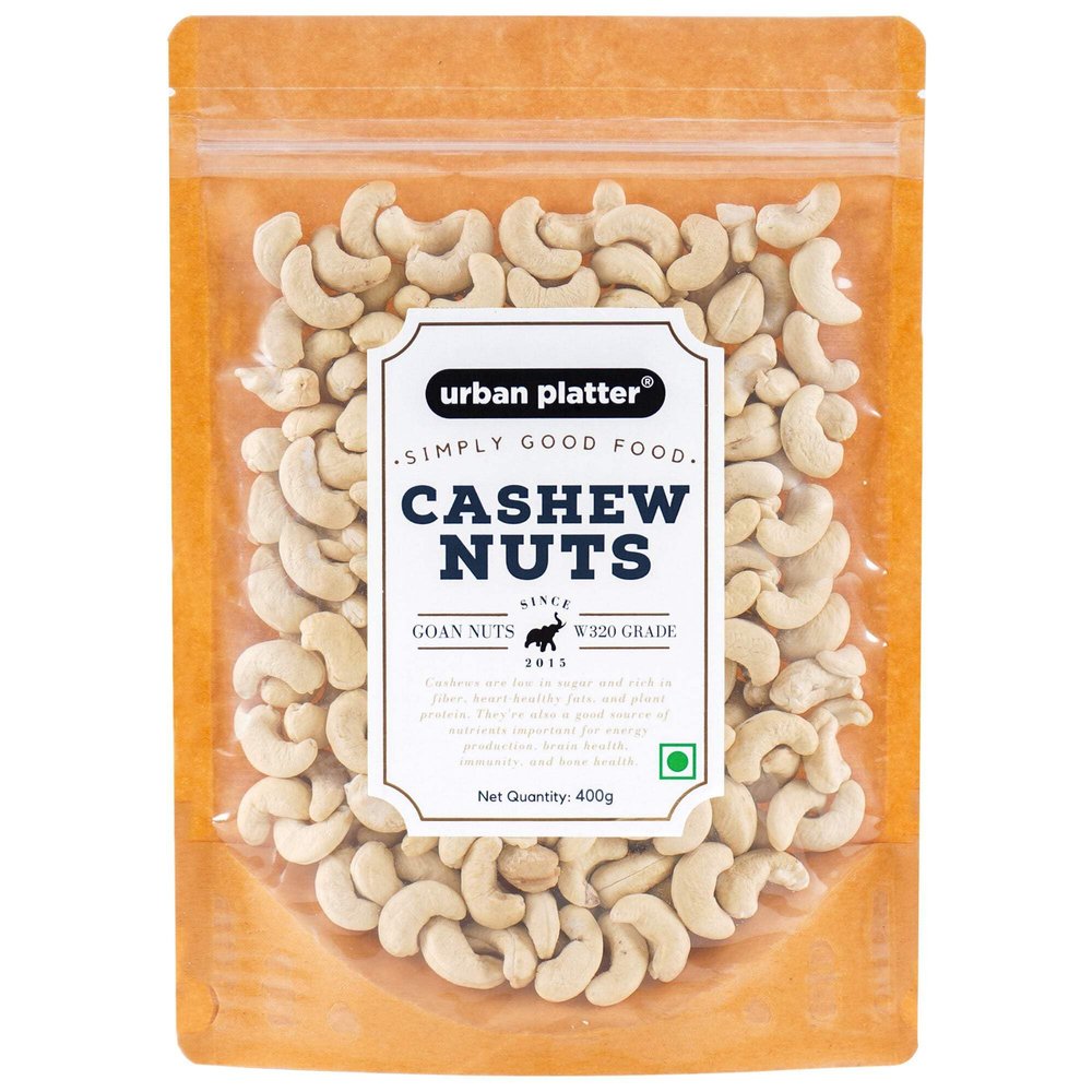 Urban Platter Goan Cashew Nuts (Grade: W320), 400g / 14.11oz [Premium Quality, Healthy & Rich]
