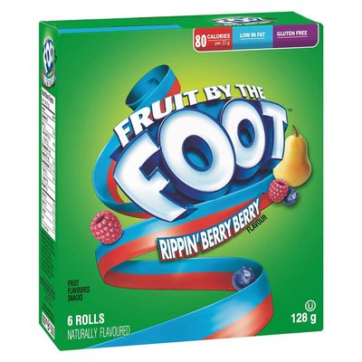 Betty Crocker Fruit by The Foot Rippin Berry Berry, 6 Count, 128 Gram