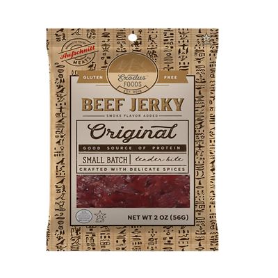 Exodus Passover Beef Jerky | Kosher (Star-K Certified) | Gluten Free (Original, 12 Pack) | By Aufschnitt Meats