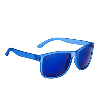 proSPORT Sunglass Readers +3.25 Blue Frame Full Lens Blue Mirror Dark Tint Golf Driving Horn Rim for Men Women