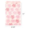 888 Display USA, Inc 200 pcs 8 1/2" x 11" Flower Paper Gift Bags Shopping Sales Tote Bags White with Pink Red Flower Design (8 1/2" x 11") view 2