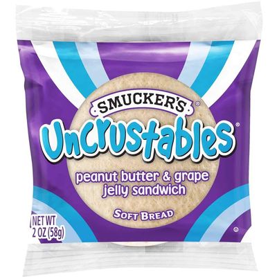 Smuckers Uncrustables Peanut Butter and Grape Jelly Sandwich, 2 Ounce -- 60 per case.