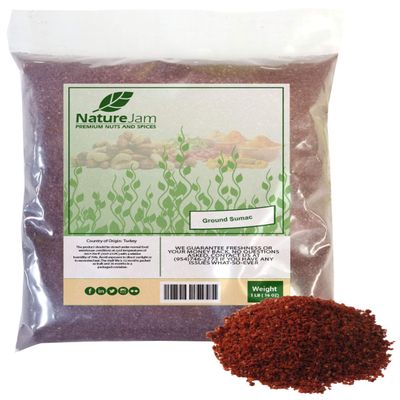 Sumac Spice Seasoning 1 Pound Bulk Bag-Pure 100% Sumac Heat Sealed for Freshness