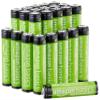 Amazon Basics 24-Pack Rechargeable AAA NiMH Performance Batteries, 800 mAh, 1.2V, Recharge up to 1000x Times, Pre-Charged view 1