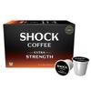 Shock Coffee Extra Strength Cups - Bold all Arabica Med-Dark Roast - Fresh Look - Richer Taste 10 count view 1