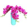ShineBear 7flowers/Stem - Purple Phalaenopsis Silk Latex Coating Orchid Flower Real Touch Orchids Wedding Flower - (Color: 1 stem) view 2